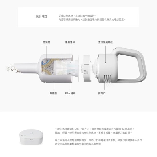 【±0 正負零】XJC-Y011 無線吸塵器 吸塵器 手持吸塵器 現貨 白色 USB充電 Y010升級版 (灰白)