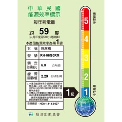 專案【奇美 CHIMEI】 RH-06G0RM 小乾靜除濕機 6L新一級能效小乾靜除濕機 除濕機 4-7坪