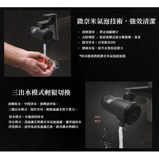 【未來實驗室】PureFilTap 淨濾濾芯水龍頭 內贈微奈米氣泡起泡器 淨濾  免耗材 水質 過濾