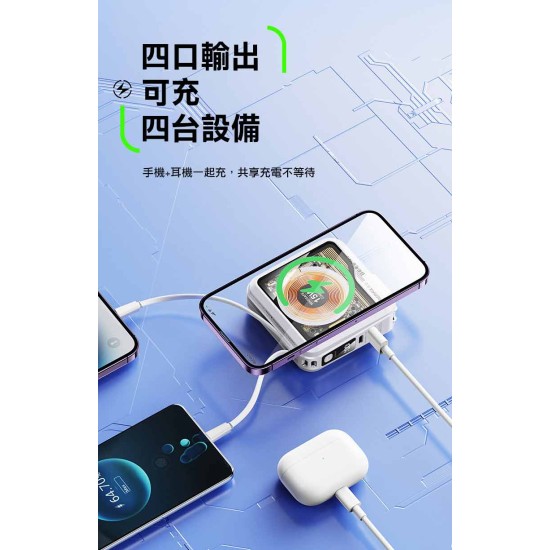 【REMAX】RPP-621 無界5 朋克磁吸多合一行動電源 【REMAX】RPP-621 無界5 朋克磁吸多合一行動電源